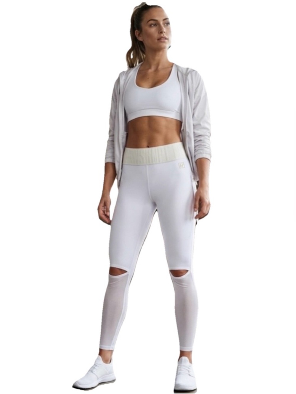 Lime and Vine Egret White Selah Athletic Workout Pants Women’s Size Small